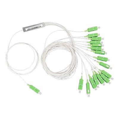 1*16 Mini Tube Fiber Optic PLC Splitter Without Connectors