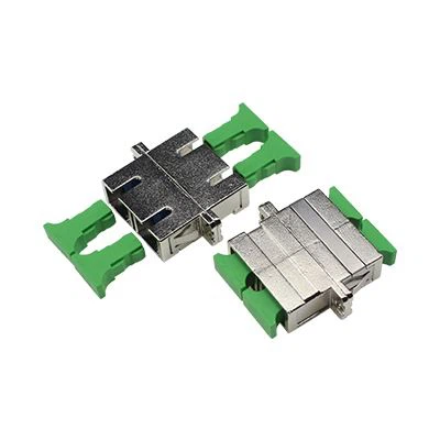 Erica Violet Om4 LC Duplex Fiber Optic Adapter with Flange